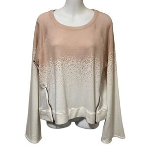 CALIA By Carrie Underwood Effortless Zip Hem Belle Sleeves Pullover Sweatshirt